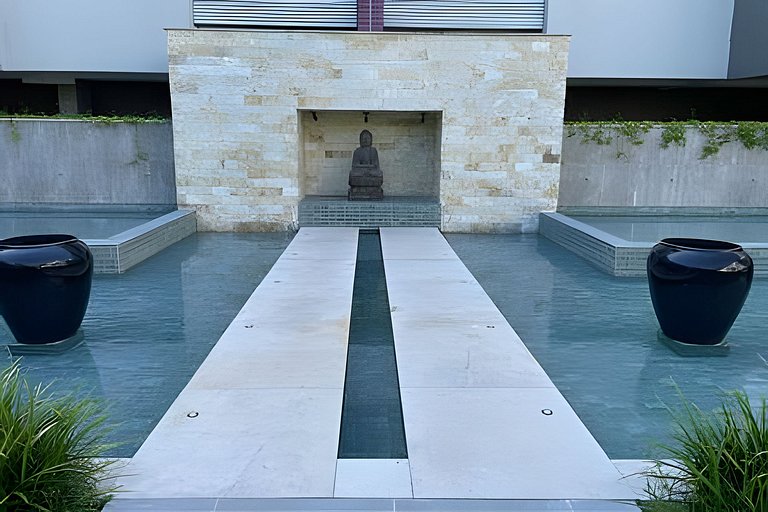 Thai Home: Aconchego, piscina aquecida, frente mar