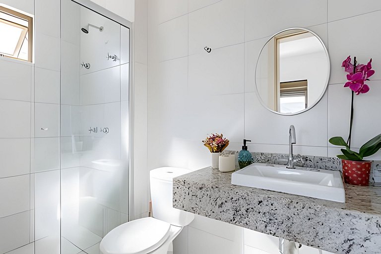 Studio fabuloso churrasqueira privativa 500m praia