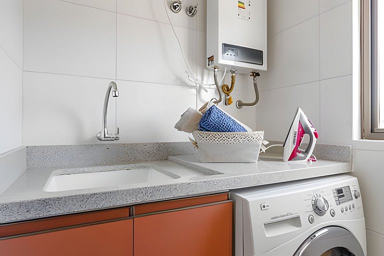 Studio fabuloso churrasqueira privativa 500m praia