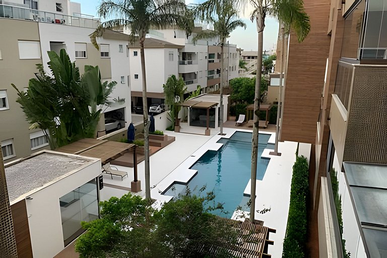 Studio fabuloso churrasqueira privativa 500m praia