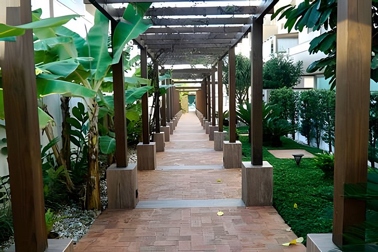 Studio fabuloso churrasqueira privativa 500m praia