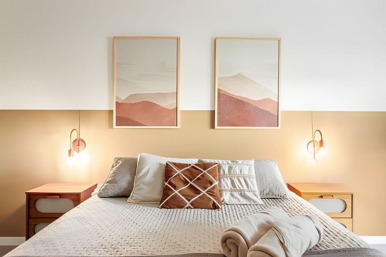 Garden fabuloso, jacuzzi privativa, pé na areia