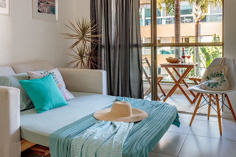 Belo studio com piscina - praia do Campeche