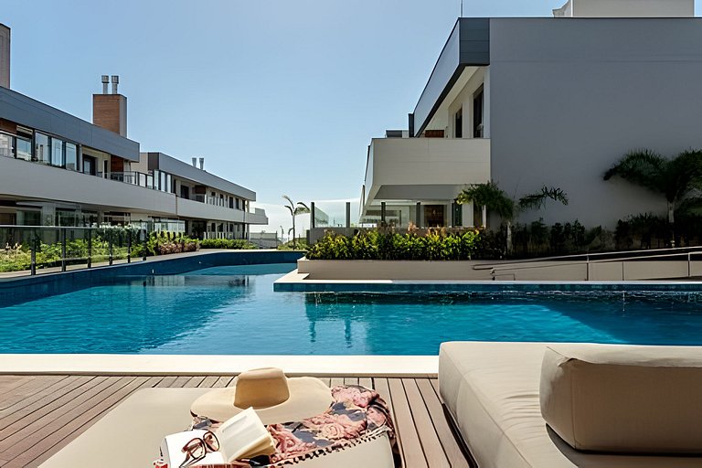 Iconic: Pé areia, 2 quartos, completo, minimalista