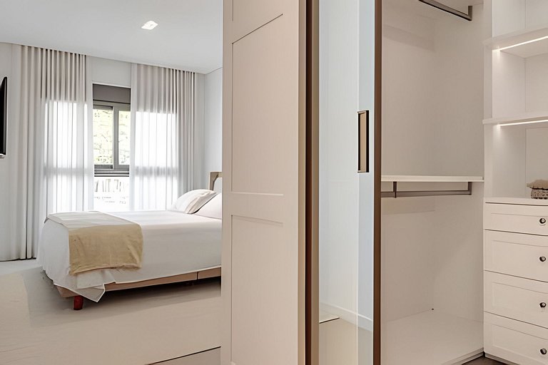 Iconic: Pé areia, 2 quartos, completo, minimalista