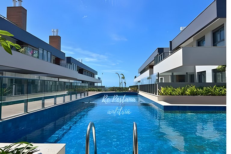 Iconic: Pé areia, 2 quartos, completo, minimalista