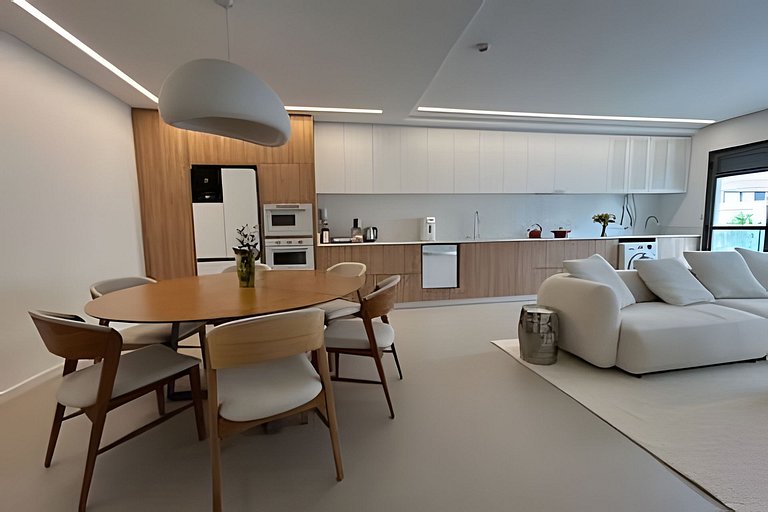 Iconic: Pé areia, 2 quartos, completo, minimalista