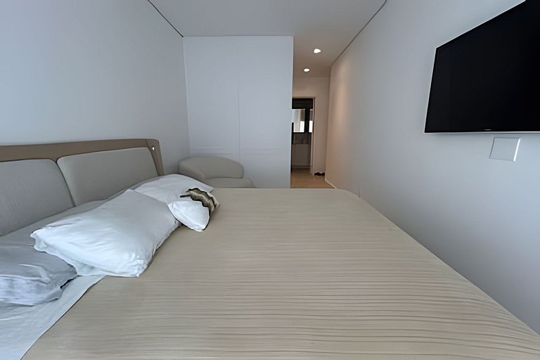 Iconic: Pé areia, 2 quartos, completo, minimalista