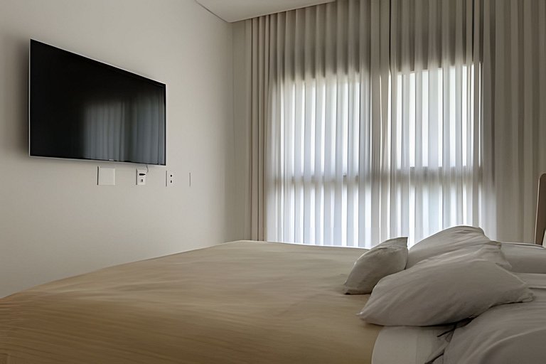 Iconic: Pé areia, 2 quartos, completo, minimalista