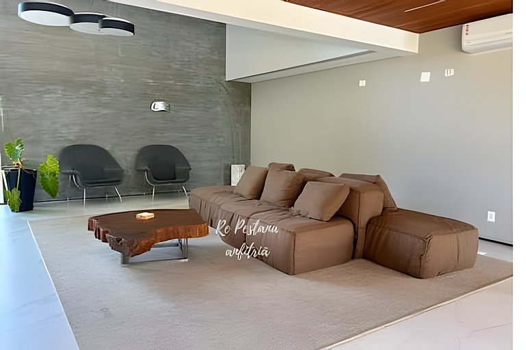 Iconic: Pé areia, 2 quartos, completo, minimalista