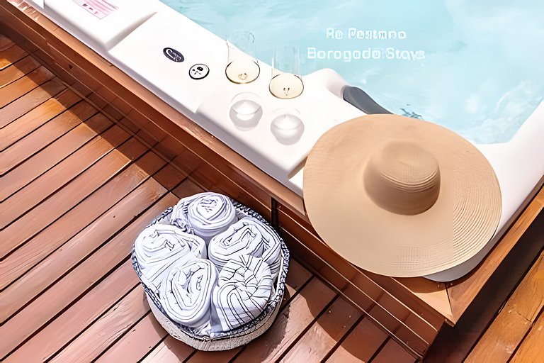 Iconic Cobertura Luxo, Jacuzzi vista ilha Campeche